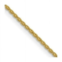 Primal Gold 10 Karat Yellow Gold 1.2mm Parisian Wheat Chain
