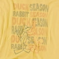 thumbnail image 2 of Looney Tunes Duck Season Rabbit Season Women's T Shirt, Banana, Small, 2 of 6