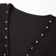 thumbnail image 7 of XIAOCHA Women's Studded Fringe Open Vest Open Front Concert Casual Sleeveless Waistcoat, 7 of 7