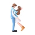 thumbnail image 1 of Figura de amor, pareja romántica, figura de Navidad, sala de estar, mesa de café, artesanía coleccionable, dormitorio, , adorno de pareja azul, 1 of 8