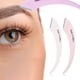 thumbnail image 4 of 2 Cuchillas De Afeitar Para Cejas De Acero Inoxidable Con Cubierta Para Hombres Y Mujeres Rosa, 4 of 8