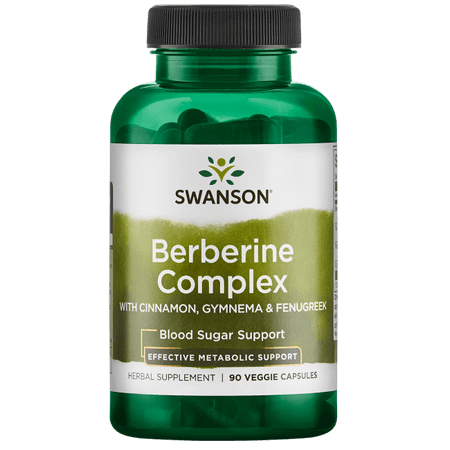- Swanson Berberine Complex with Cinnamon, Gymnema & Fenugreek 90 Veg Caps