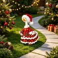 thumbnail image 6 of Qwtwty Lawn Goose Christmas Outfits for 23" Geese Statue, Funny Christmas Goose Clothes for Garden Lawn Patio Yard Outdoor Decoration, 6 of 8