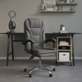 thumbnail image 1 of vidaXL Chaise de Bureau Inclinable Gris Similicuir, 1 of 5