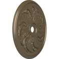 thumbnail image 3 of 42 1/8"OD x 1 7/8"P Sellek Ceiling Medallion (Fits Canopies up to 9"), Hand-Painted Warm Silver, 3 of 7