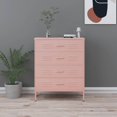 thumbnail image 1 of vidaXL Commode Rose 80x35x101,5 cm Acier, 1 of 5