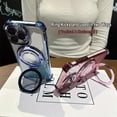 thumbnail image 2 of for iPhone 16 Plus Case Stand & Ring Holder, Woman Girly Moving Liquid Bling Kickstand Built-in Camera Lens Protector Shockproof Protective Soft Phone Cover for iPhone 16 Plus 6.7" (Silver), 2 of 9
