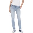 thumbnail image 1 of Aeropostale Mujer Bayla Rhinestone Low Rise Skinny Fit Jeans, Azul, 0 Short, 1 of 3