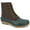 Dark Brown/Green, variant on JBU Mens Brown Mixed Media Cushioned Waterproof Maine Round Toe Block Heel Lace-Up Duck Boots 12