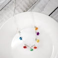 thumbnail image 2 of Baptism Blossoms Multicolor Flowers Silver Women's Necklace with Pendent by Ringmasters, 2 of 6