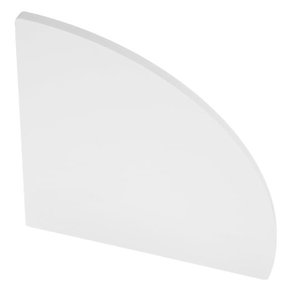 AURARMLET White PVC Corner Shelf for Decoration Stylish Wall Mount Floating Shelf Ideal for Bathroom and Kitchen 25.0x25.0 cm