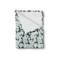 thumbnail image 2 of Daisy Soft Flannel Fleece Throw Blanket, Floral Bouquets Seasonal Growth Beauty Blossom Spring Romantic Flourish, Cozy Plush for Indoor and Outdoor Use, 50" x 70", Pale Blue White, by Ambesonne, 2 of 5