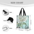 thumbnail image 5 of Sigee Vintage Rose1 Print Large Capacity Zippered Tote Bag - Durable, Stylish and Versatile for Everyday Use, 5 of 9