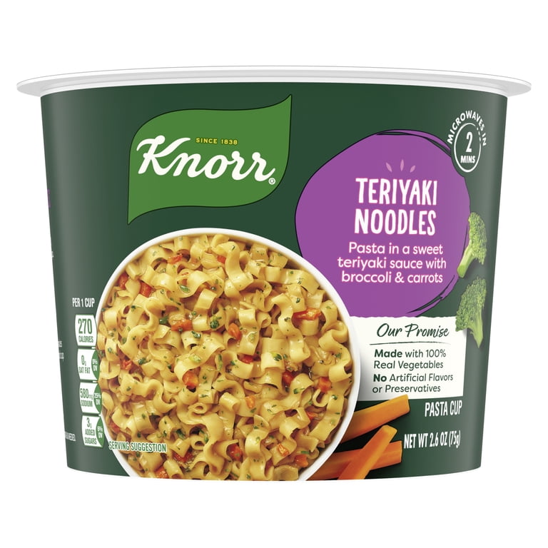 2 pack) Knorr Pasta Sides Teriyaki Noodles Made with Real