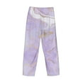 thumbnail image 5 of Daiia Lavender Glitter Foil Stripes Men's Sleep Pant with Pockets and Drawstring,Pajama Pants-X-Large, 5 of 9