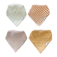 thumbnail image 1 of Baberos para bebé Copper Pearl paquete de 4 suaves de algodón ajustables, 1 of 6