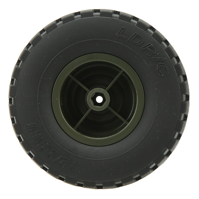 Roues de Voiture RC, Résistance à l'Usure Pneus RC Professionnels Durables Haute Performance 4 Pcs Forte Adhérence pour Voiture RC Kaki, Vert
