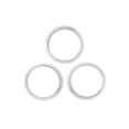 thumbnail image 2 of Bague en Verre de Remplacement pour Objectif d'Appareil Photo pour Apple iPhone 13 Pro (A2636) / 13 Pro Max (A2641) - Argent (3 Pcs), 2 of 4