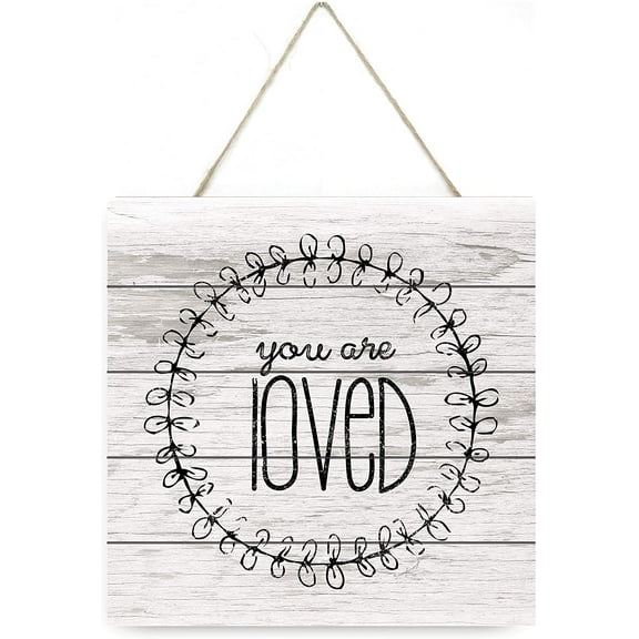 You Are Loved Wooden Plank Sign 7.5x7.5