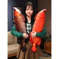 thumbnail image 5 of 30-100cm lindo 13 estilos simulación oro Arowana juguete de peluche Animal relleno pez almohada pez dorado almohada regalo para niños niñas, 5 of 5