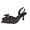 Black, variant on Sandals Women Pointed Toe Low Heel Sandals For Women, Polka Dot Pattern, Cute Bow Decoration, Stiletto Design, Stylish Casual Lightweight Footwear For Spring And Summer Black 39