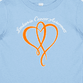 thumbnail image 4 of Inktastic Leukemia Awareness with Orange Ribbon Heart Boys or Girls Baby T-Shirt, 4 of 5