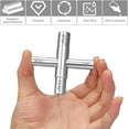 thumbnail image 5 of 4 Way Sillcock Key Set, Utilities Key, Multi-functional Water Key, 2-Pack,Hose Bib Key for Valve, Faucet, and Spigots, Hydrant, Control Cabinet, 5 of 12