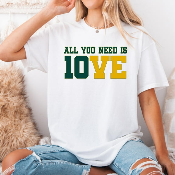 MiyazakiLy All You Need is Love Packers Shirt, All You Need Is Jordan Love Football Shirt, Football Lover Shirt, Love Football Shirt, Football Shirt