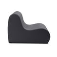thumbnail image 6 of Jaxx Midtown Medium Classroom Soft Foam Chair - Premium Vinyl Cover - Black, 6 of 7