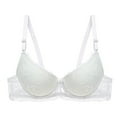thumbnail image 4 of ALLLIST Underwire Women Bras Lace Push up Underwire White Soft Solid Plunge Ladie Bras Size S-XL, 4 of 4