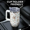 thumbnail image 6 of Easter Tumbler with Handle and Straw Lid 40 oz,Cute Easter Spring Gift for Women Men Bunny Rabbit Ear Eggs Floral Flowers Vacuum Insulated Leak Proof Stainless Steel Coffee Cup Mug, 6 of 6
