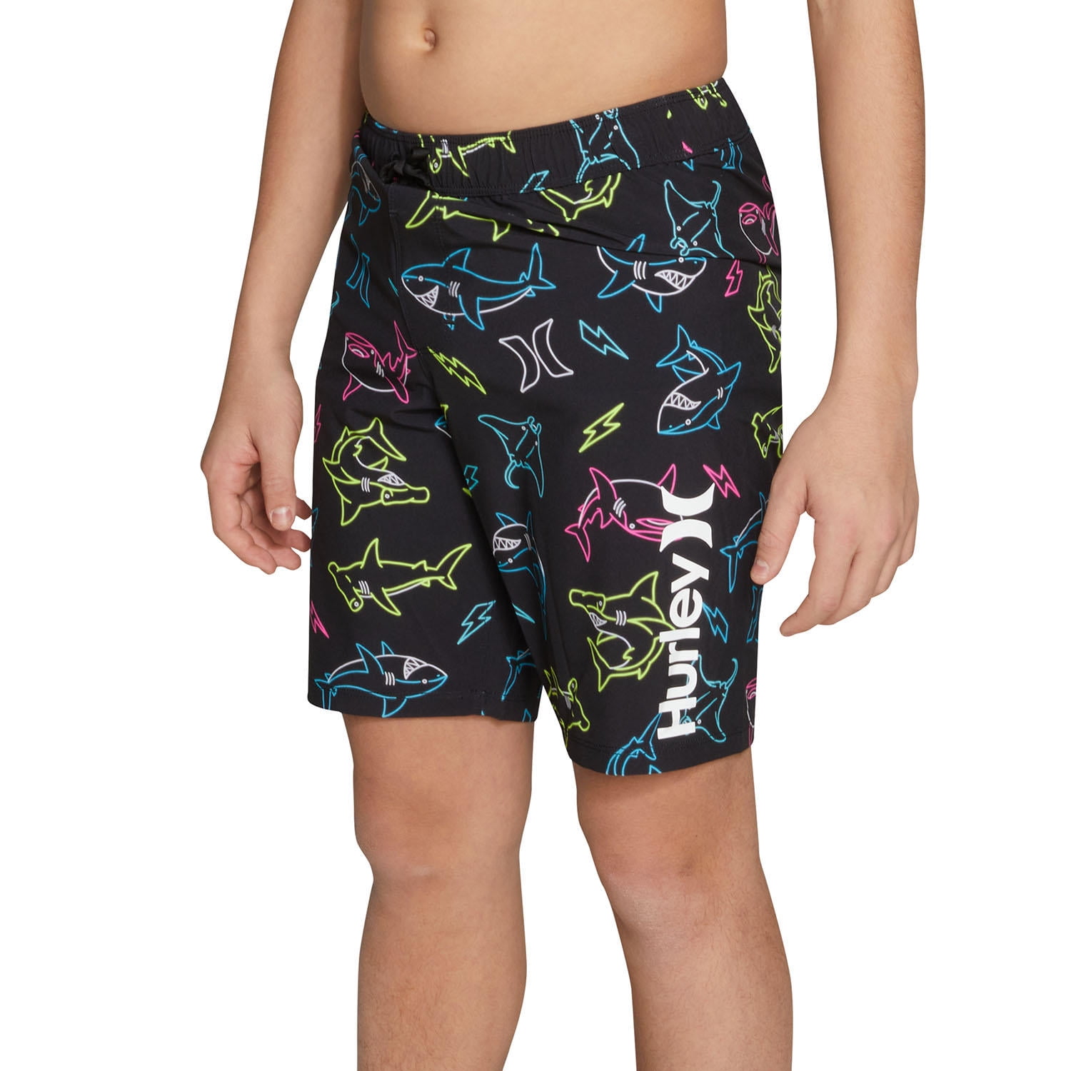 Hurley Boys' Swim Trunk (Black, 4)
