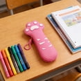 thumbnail image 2 of Yonrjhukm Pencil Pouch, Desktop Stationery Organizer, Silica Gel Material, Lightweight and Portable, Secure Zipper Closure, Well-Structured Design for Writing Tools and Small Accessories, 2 of 6