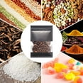 thumbnail image 3 of Holloyiver 100 Pack Small Resealable Bags, Airtight Black Kraft Paper Bags with Clear Window, Seed Storage Spice Bag, Small Packaging Bags for Storage Sample Bags Heat Sealable Bags, 3 of 8