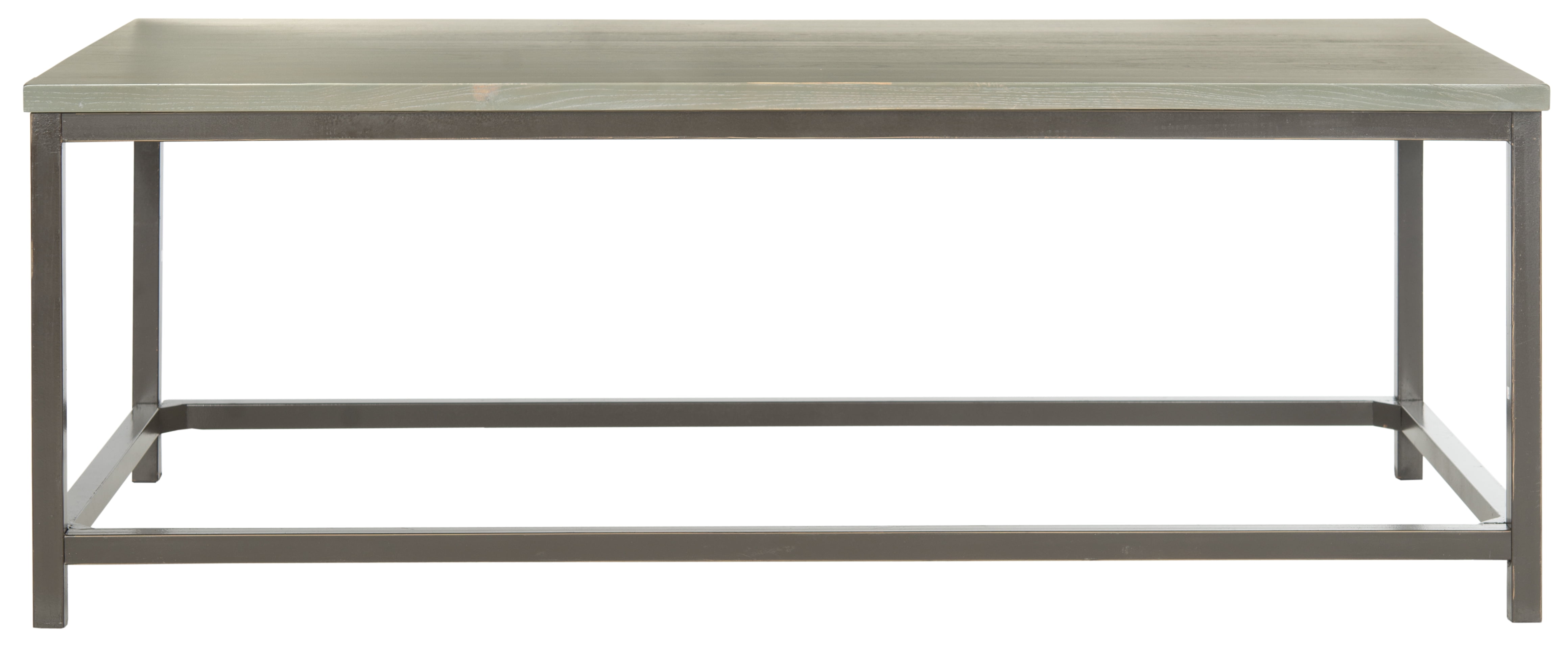SAFAVIEH Alec Industrial Rustic Coffee Table, French Grey