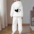 thumbnail image 4 of JAJAHO Girls Sweatsuit 2 Piece Outfits Heart Printed Long Sleeve Hoodie And Sweatpants Jogger Set For Kids 2-13Y, 4 of 7