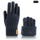 thumbnail image 1 of Guantes de invierno para mujer, de punto, de terciopelo de doble capa, gruesos y cálidos, imprescindibles para el invierno., 1 of 3