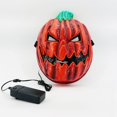 thumbnail image 4 of Máscara brillante LED aterradora con cabeza de calabaza de bola de fiesta de Pascua de Halloween, 4 of 4