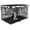 Black, variant on Dog Crate Cover 42 Inch - Double Door, Waterproof Dog Kennel Indoor,  Vent Window for Wire Crates (Black)