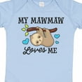 thumbnail image 4 of Inktastic My Mawmaw Loves Me with Sloth and Hearts Boys or Girls Baby Bodysuit, 4 of 5