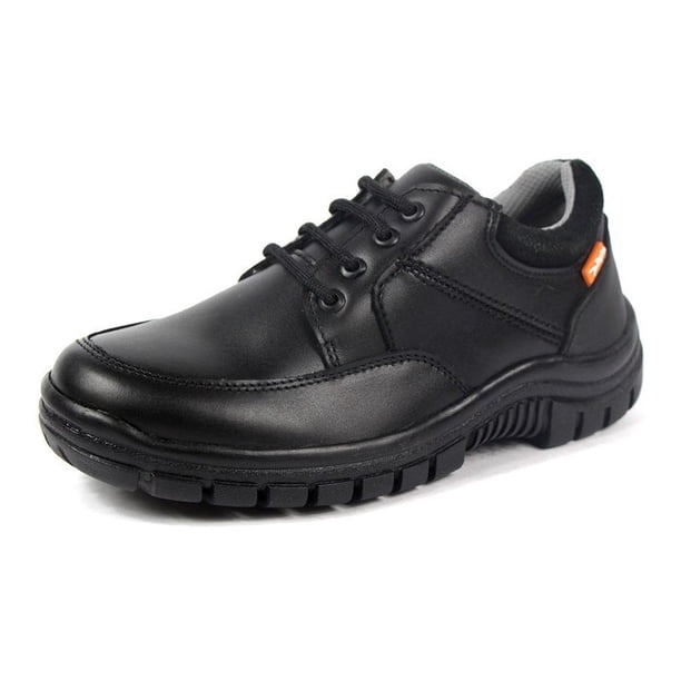 Zapatos Para Niño Casuales / Escolares Piel Negros Cómodos negro 21 Incógnita 035N29