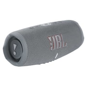 JBL Charge 5 Gray Bluetooth Speaker & divvi Hardshell Case Kit