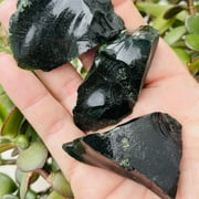 Rough Raw Green Goldstone Sandstone Crystal Chunk Geode Rocks Gift for Polishing