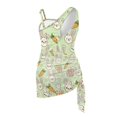 thumbnail image 5 of Whosucclay Cute Bunny Carrot Print Girls' One Piece Swimsuit with Cover Up, Polyester Material Quick Dry Adjustable Strap Girls Swimsuit for Summer, 9-10 Years Old, 5 of 10