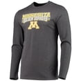 thumbnail image 2 of Men's Concepts Sport Maroon/Heathered Charcoal Minnesota Golden Gophers Meter Long Sleeve T-Shirt & Pants Sleep Set, 2 of 5