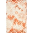 thumbnail image 2 of Safavieh Dip Dye Christabella Distressed Area Rug, Orange/Ivory, 5' x 8', 2 of 7