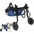 thumbnail image 1 of JFBUJC Petit Fauteuil Roulant pour Chien pour le Dos et les Jambes, Aide à la Marche pour Chien Handicapé, Fauteuil Roulant pour les Membres Arrière et les Jambes Arrière, Chariot d'Aide à la Mobilité pour Chien Handicapé, 1 of 5