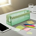 thumbnail image 5 of Cute Mesh Yarn Pencil Case Elementary School Student Stationery Bag Large Capacity Zipper Pencil Case Stationery Storage Bag, 5 of 5