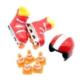 thumbnail image 2 of Juego de patines para casa de muñecas Strade Fareast Limited accesorios para fotos Casco rojo, 2 of 8