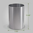 LDR® Brushed Nickle Waste Basket